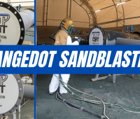 Sandblasting with a flangeDOT