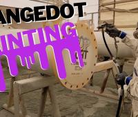 flangeDOT During Painting | Self-adhesive Flange Protector